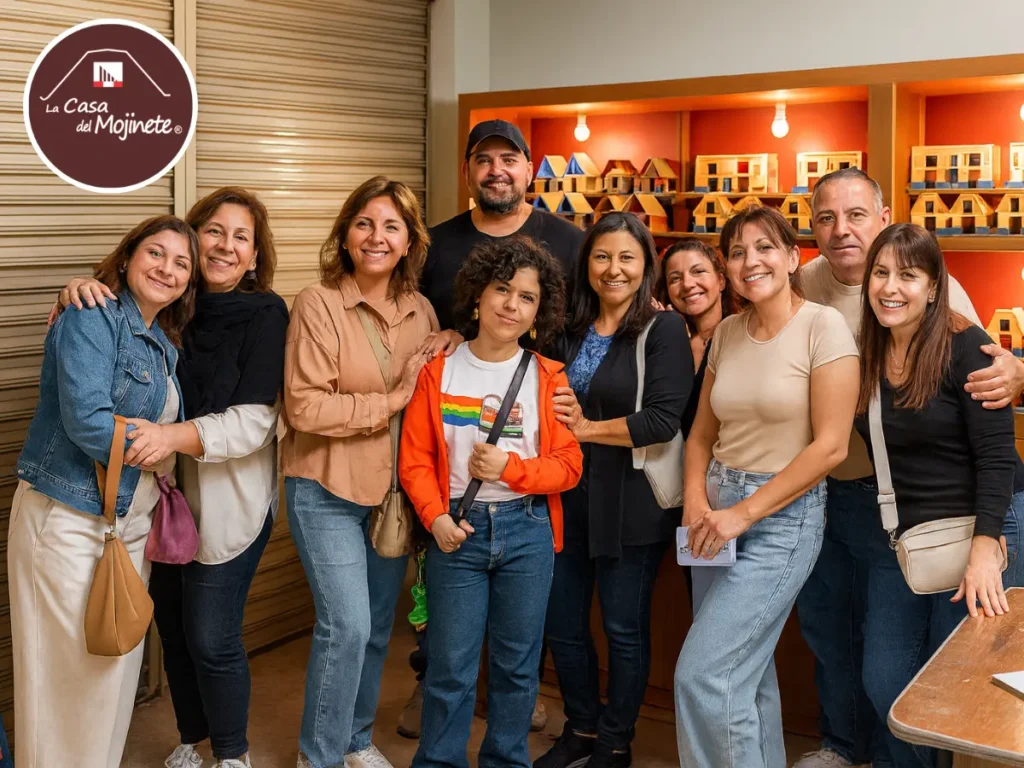 Grupo de turistas disfrutando una visita cultural en La Casa del Mojinete en Tacna.